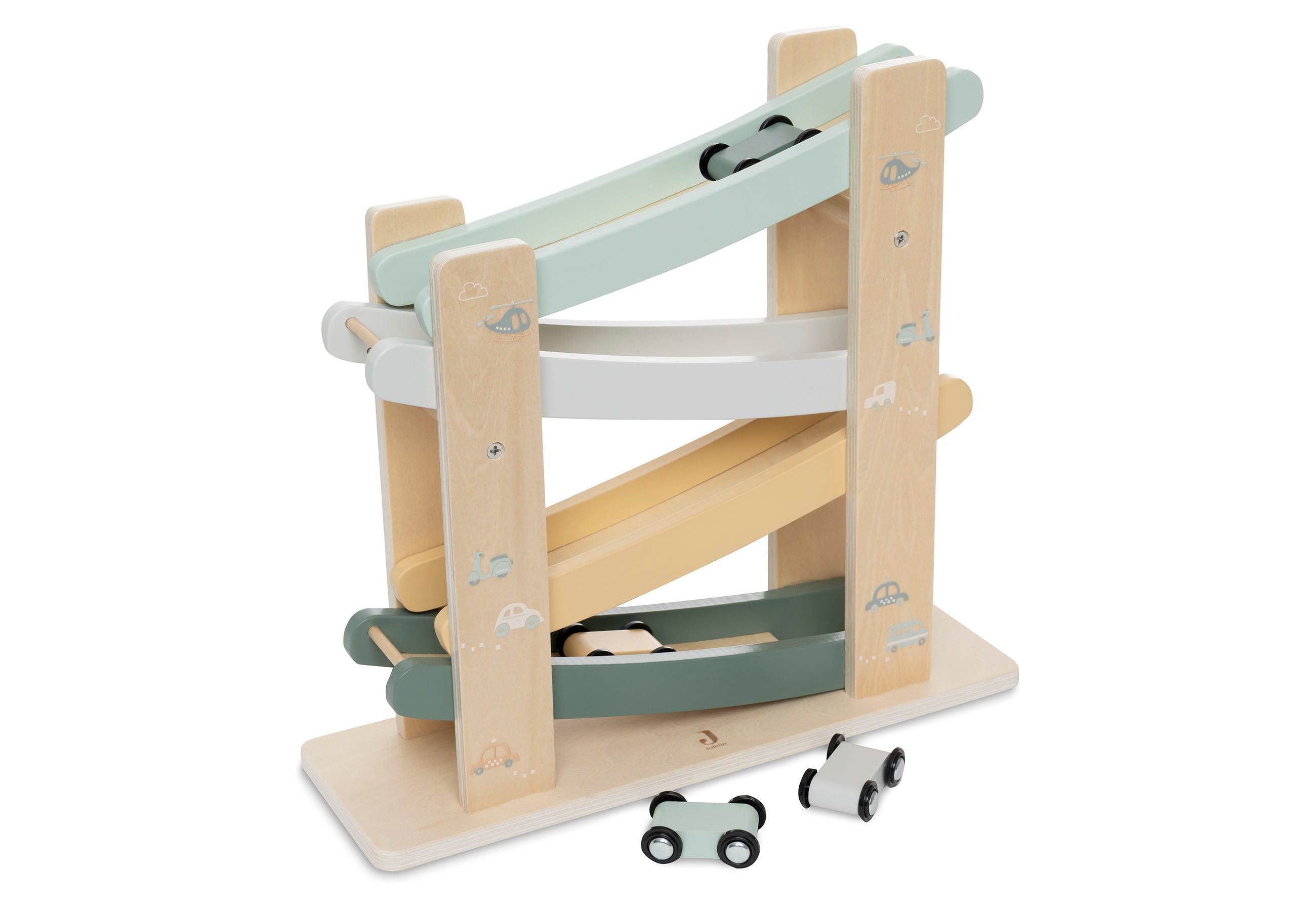 Jollein 120-001-68103 Tour empilable en Bois avec Anneaux, Wood-Coloured Jollein 120-001-68103 Tour empilable en Bois avec Anneaux, Wood-Coloured