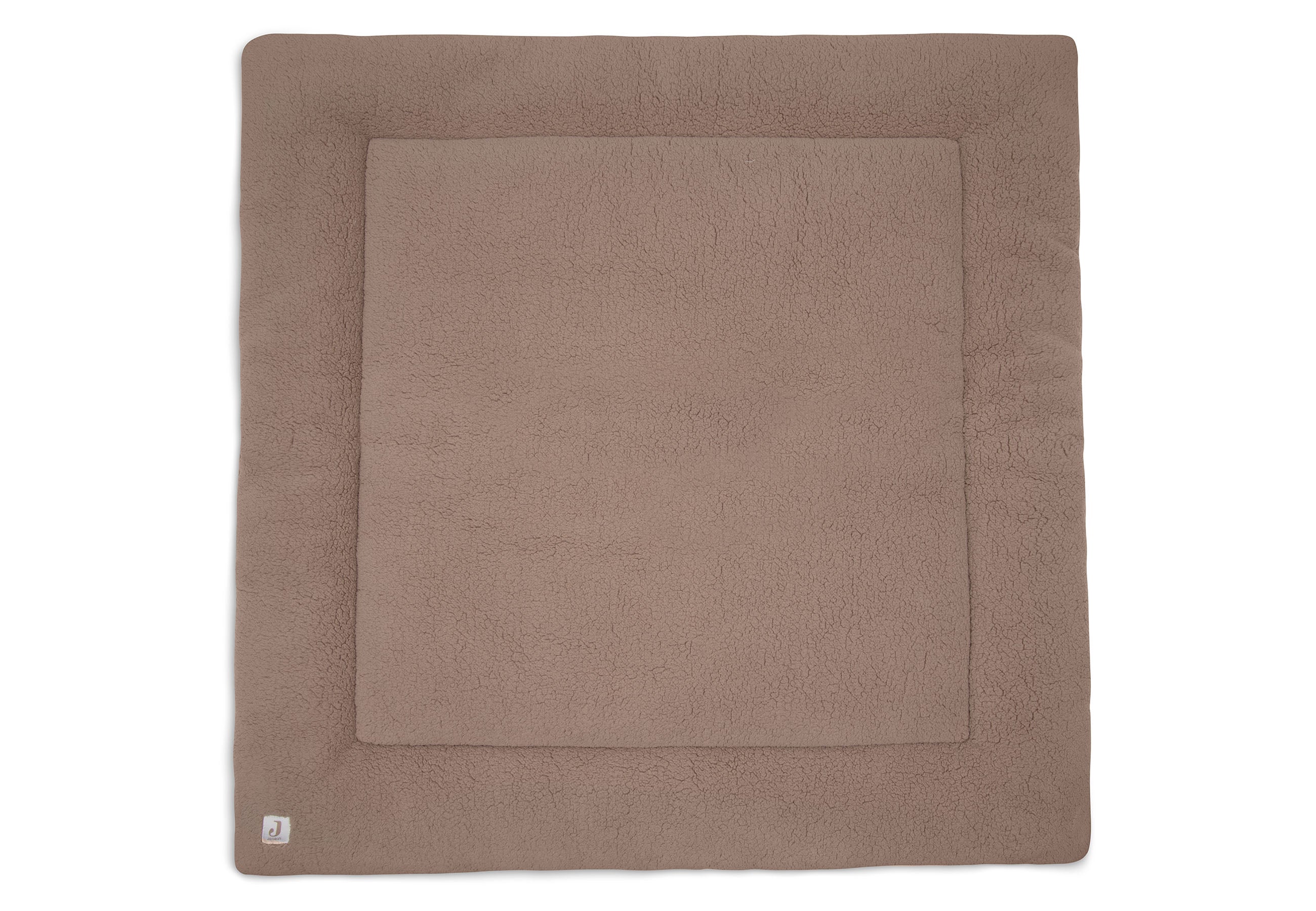 Tapis De Jeu Bébé Doux Oatmeal 75x95 Cm - Jersey Côtelé Et Teddy, Certifié OEKO-TEX, Pour Parc Ou Sol