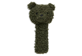 Hochet Teddy Bear Leaf Green