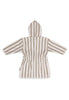 Peignoir 3-4 ans Stripe Éponge - Olive Green - GOTS