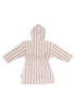 Peignoir 3-4 ans Stripe Éponge - Wild Rose - GOTS