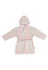 Peignoir 3-4 ans Stripe Éponge - Wild Rose - GOTS