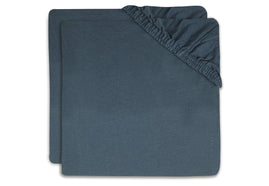 Drap-housse Jersey 40/50x80/90cm Jeans Blue (2pack)