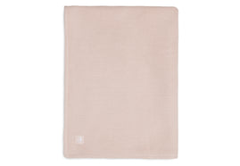 Couverture Berceau 75x100cm Basic Knit - Pale Pink/Fleece