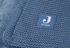 Couverture Berceau 75x100cm Basic Knit - Jeans Blue/Fleece