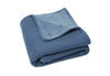 Couverture Berceau 75x100cm Basic Knit - Jeans Blue/Fleece