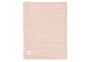 Couverture Berceau 75x100cm Grain Knit - Wild Rose/Velour