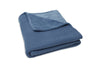 Couverture Lit Bébé 100x150cm Basic Knit - Jeans Blue/Fleece
