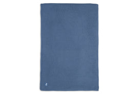 Couverture Lit Bébé 100x150cm Basic Knit - Jeans Blue/Fleece