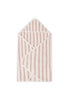 Cape de Bain 75x75cm Stripe Terry - Wild Rose - GOTS