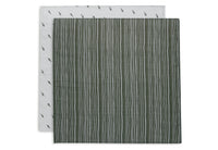 Lange gaze de coton 70x70cm - Stripe & Olive GOTS - 2 Unités