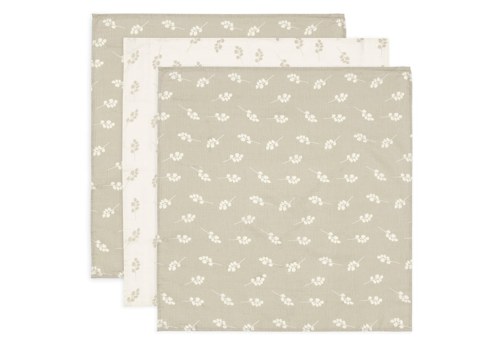Cloth Muslin 70x70cm - Twig - 3 Pack
