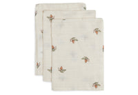 Washcloth Muslin Rosehip - 3 Pack