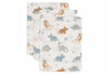 Gant de Toilette Gaze de Coton - Roarsome - 3 Unités