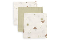 Mouth Cloth Muslin 31x31cm - Over the Moon - 3 Pack