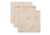 Serviette gaze de Coton 31x31cm - Woolly - 3 Unités