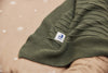 Couverture 100x150cm Pure Knit Leaf Green GOTS