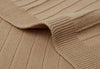 Couverture 100x150cm Pure Knit - Biscuit - GOTS