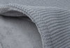 Couverture Lit Bébé 100x150cm Basic Knit - Stone Grey/Fleece