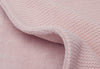 Couverture Lit Bébé 100x150cm Basic Knit - Pale Pink/Fleece
