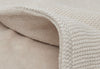 Couverture Lit Bébé 100x150cm Basic Knit - Nougat/Fleece