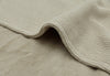 Couverture 100x150cm Basic Knit - Olive Green/Fleece
