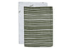 Gant de Toilette Gaze de Coton Stripe  Leaf Green - GOTS - 2 pièces